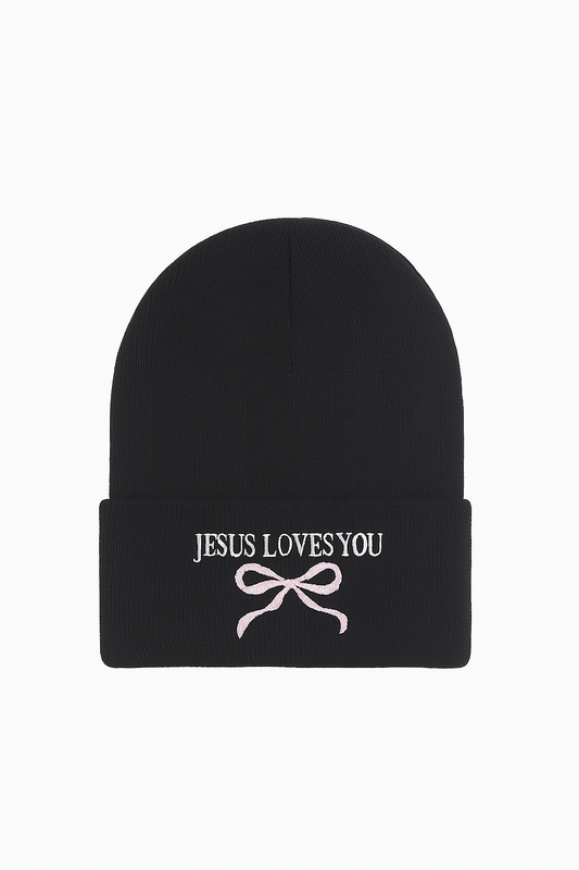 Jesus loves you beanie